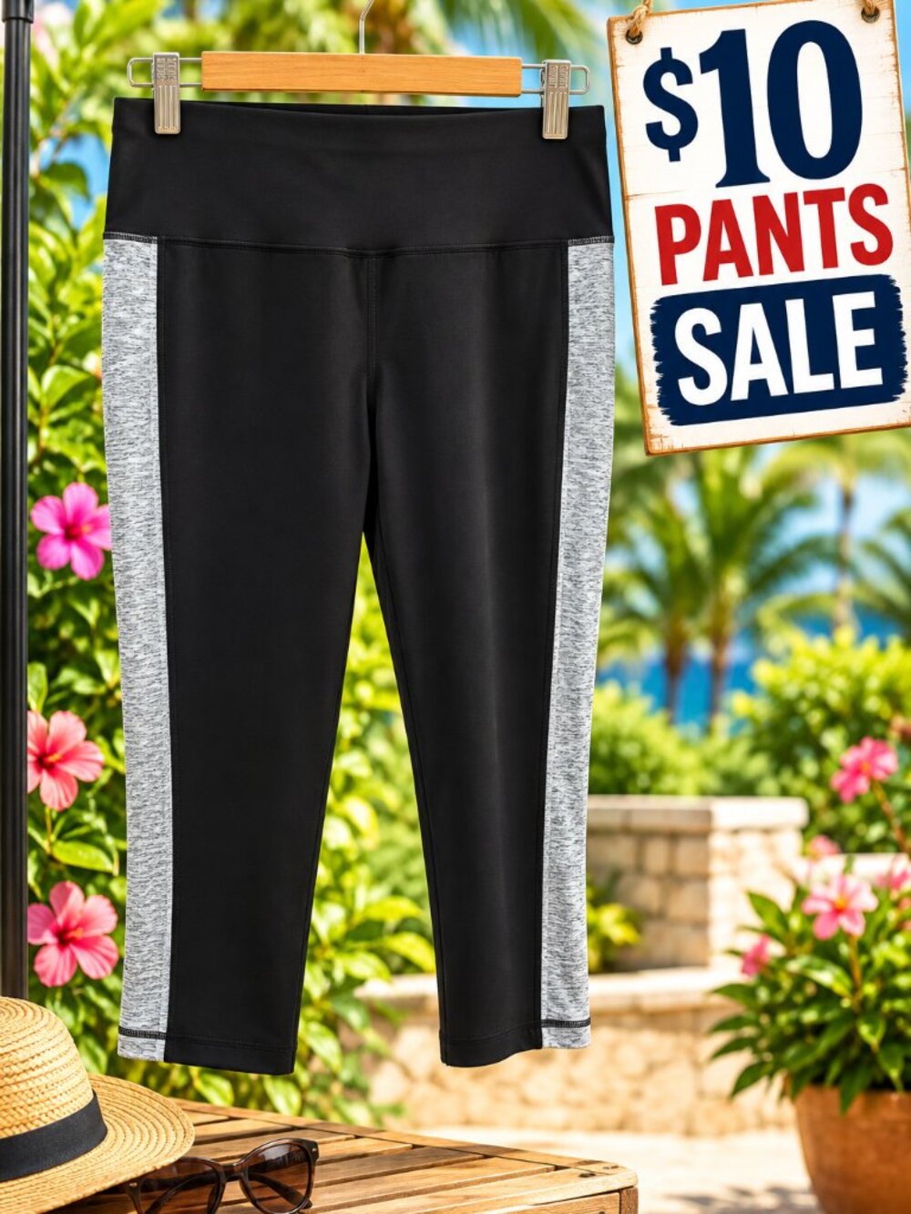 IDEOLOGY Color Block Legging Capri